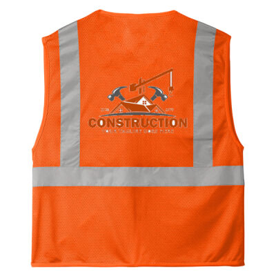 Construction Safety Vest 2 - Vinyl Transfer Thumbnail